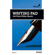 Silvine Writing Pad A5 Size Plain White Paper, 100 Sheets